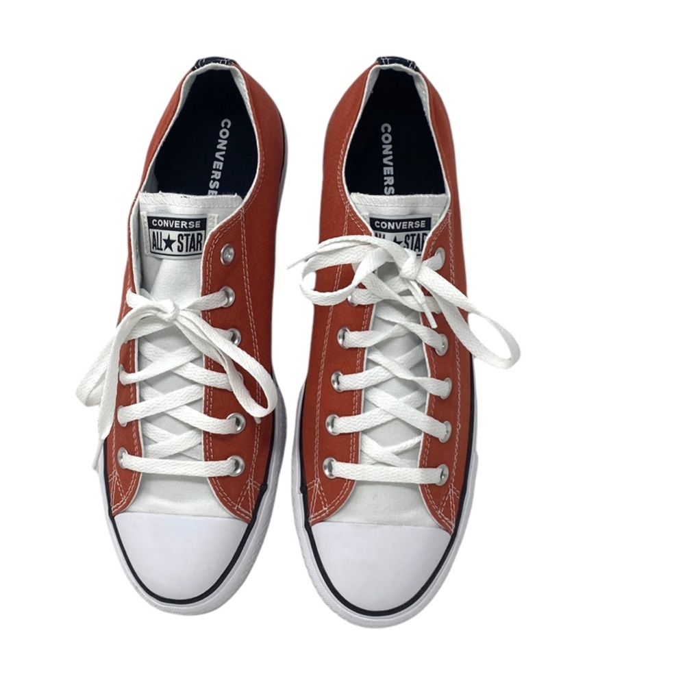 Converse Chuck Lift Platform Men's Shoes White Orange Canvas Custom 171210C-WOB - Picture 6 of 10